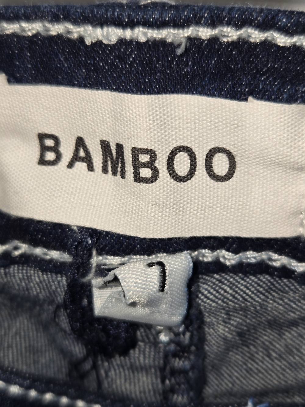 NWT Bamboo Super Soft Rayon Denim Dark Wash Skinny Jeans Thick White Stitching 7 - Picture 10 of 13